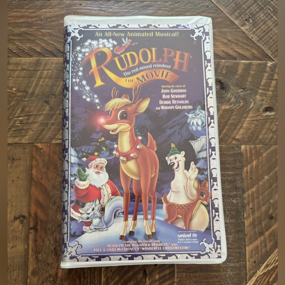 RUDOLPH THE RED-NOSED REINDEER MOVIE VHS JOHN GOODMAN PAUL MCCARTNEY CHRISTMAS